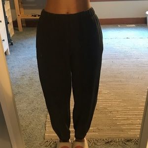 dark grey brandy melville sweatpants